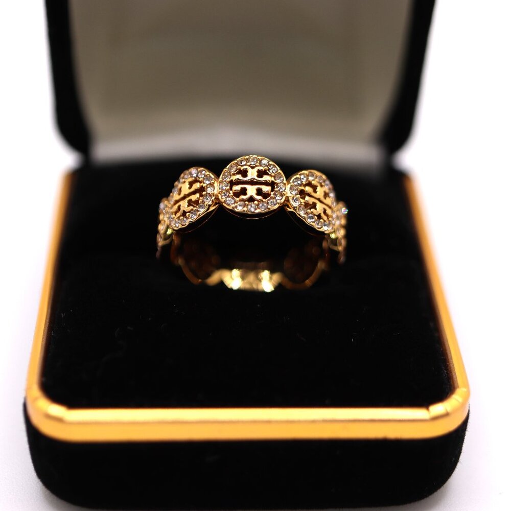 Tory Burch Gold Logo Ring ✨ - Picture 5 of 6